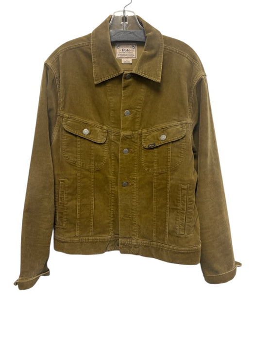 Polo Size M Tan Cotton Cordouroy Trucker Men's Jacket Tan / M