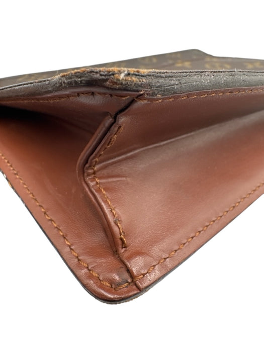 Louis Vuitton Brown Leather logo Pouch Men's Accessories Brown