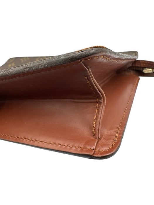 Louis Vuitton Brown Leather logo Pouch Men's Accessories Brown