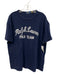 Polo Size L Blue & White Cotton logo T shirt Crew Men's Short Sleeve Blue & White / L