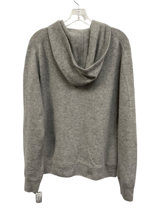 Naadam Size Est L Gray Cashmere Solid Sweater Hoodie Men's Jacket Gray / Est L