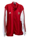 Adidas Size XXL Red & White Polyester Zipper Men's Jacket XXL