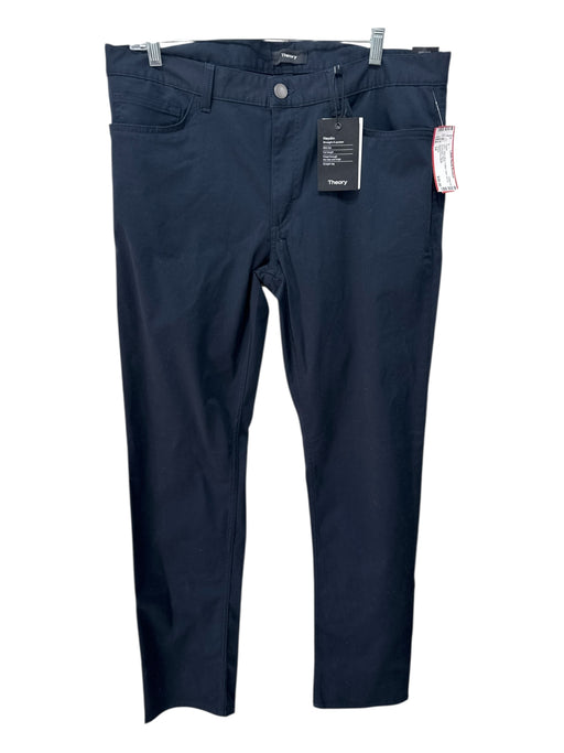 Theory NWT Size 34 Navy Blue Cotton Solid Zip Fly Men's Pants Navy Blue / 34