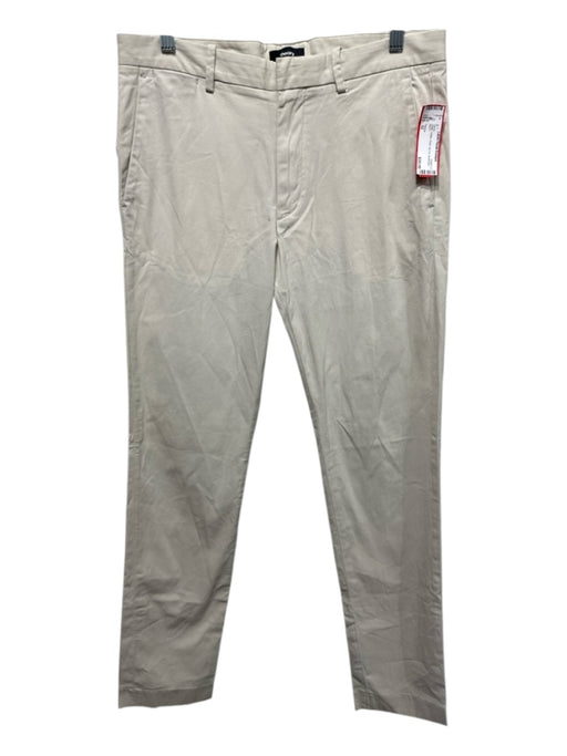 Theory Size 32 Khaki Cotton Solid Zip Fly Men's Pants Khaki / 32