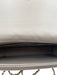 Badgley Mischka Taupe Gray Vegan Leather Quilted Gold Tone Hardware Flap Bag Taupe Gray / One Size