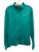 Nike Size M Green Polyester Blend Solid Quarter Zip Athletic Men's Jacket Green / M