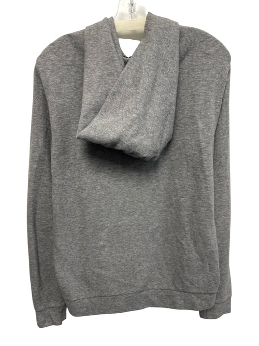 Theory Size S Light Gray Cotton Hood Long Sleeve Zip Up Men's Jacket Light Gray / S