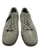 Diesel Shoe Size 10 Green Gray Leather Lace Up Low Top Stitching Detail Sneakers Green Gray / 10