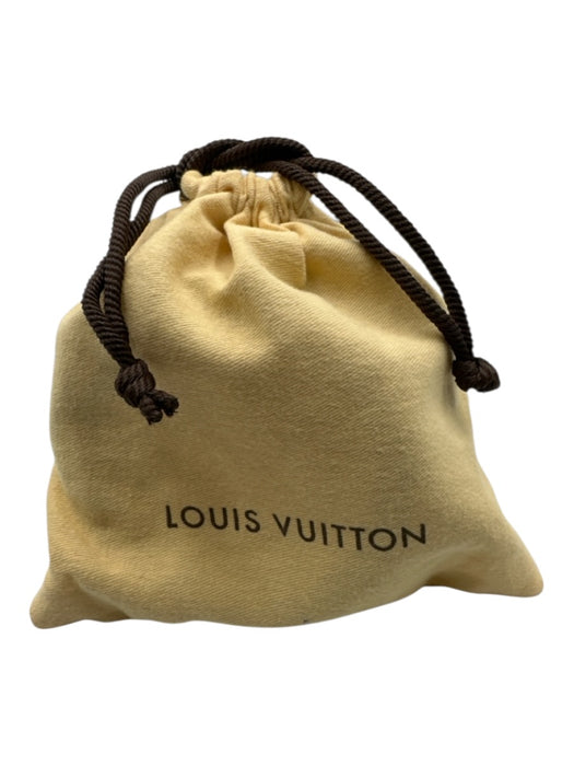 Louis Vuitton Brown & Tan Leather & Canvas Gold Tone Buckle Monogram Belts Brown & Tan / 32/S