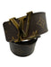 Louis Vuitton Brown & Tan Leather & Canvas Gold Tone Buckle Monogram Belts Brown & Tan / 32/S