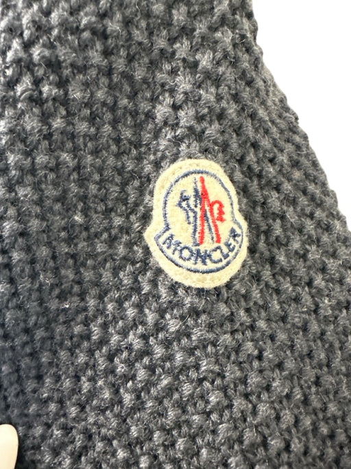 Moncler Size XS Charcoal Gray Polymide Blend Knit Sleeve Quilted Puffer Jacket Charcoal Gray / XS