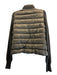 Moncler Size XS Charcoal Gray Polymide Blend Knit Sleeve Quilted Puffer Jacket Charcoal Gray / XS