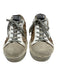 Golden Goose Shoe Size 40 / 9.5 Gold, Gray & White Leather & Suede Star Sneakers Gold, Gray & White / 40 / 9.5