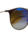 RayBan Mauve & Gold Acetate Blue Tint Round Lens Case Inc. Sunglasses Mauve & Gold