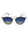 RayBan Mauve & Gold Acetate Blue Tint Round Lens Case Inc. Sunglasses Mauve & Gold