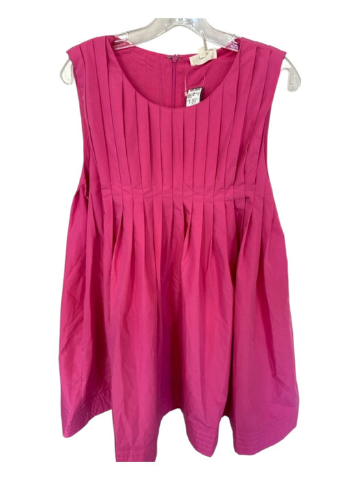 Entro Size L Pink Polyester Blend Sleeveless Pleated Dress Pink / L