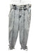 Something Navy Size 8 White & Black Cotton Blend Zip & Button Belt loops Jeans White & Black / 8