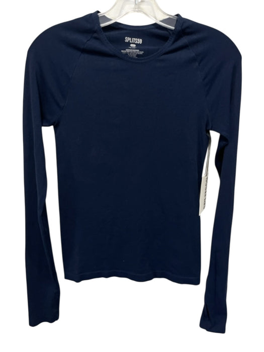 Splits 59 Size XS Navy Nylon Blend Long Sleeve Athletic Top Navy / XS