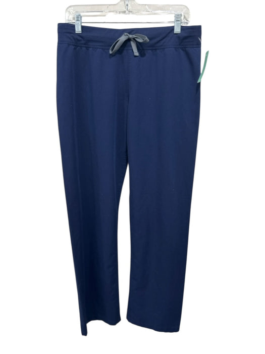 Figs Size M Navy Poly Blend Drawstring Waist Pockets Scrubs Pants Navy / M