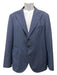 Brunello Cucinelli Like New Blue Wool Solid Peak Lapel Patch Pocket Men's Blazer 48