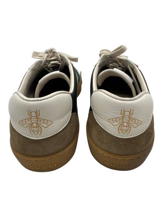 Gucci Shoe Size 7 Black Leather Solid Sneaker Men's Shoes Black / 7