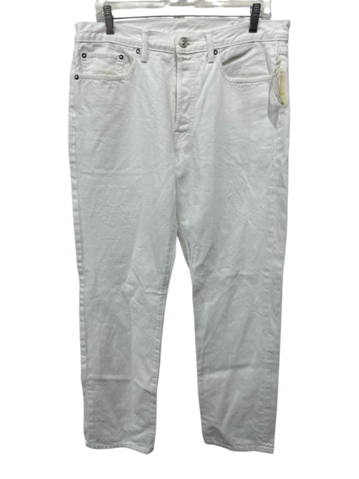 AYR Size 32 White Cotton Solid Jean Men's Pants White / 32