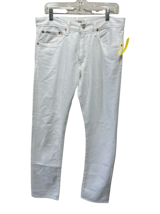 Polo Size 31 White Cotton Solid Jean Men's Pants White / 31
