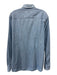 Eton Size M Light blue Cotton Solid Button Up Men's Long Sleeve Shirt Light blue / M