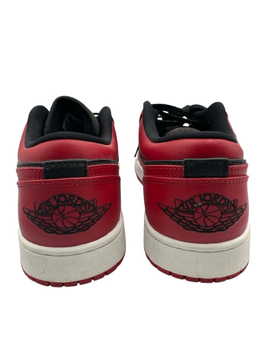 Jordan Shoe Size 8.5 Black & Red Leather Two Tone Sneaker Men's Shoes Black & Red / 8.5
