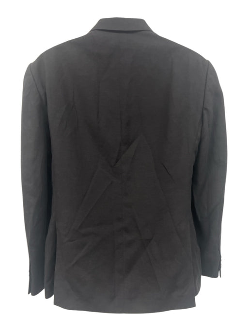 Ralph Lauren Purple Black Linen Blend Solid Side Tabs 2 Button Men's Suit Black / 40R