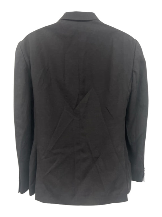 Ralph Lauren Purple Black Linen Blend Solid Side Tabs 2 Button Men's Suit Black / 40R