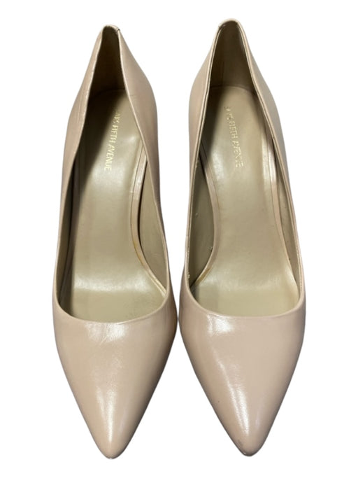 Saks Fifth Ave Shoe Size 7.5 Tan Leather Pump Pointed Toe High Heel Pumps Tan / 7.5