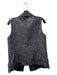 Diane Von Furstenberg Size 4 Black & White Acrylic & Polyester Knit Collar Vest Black & White / 4