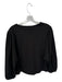 Veroalfie Size 2/M Black & White Cotton Long Balloon Sleeve Top Black & White / 2/M
