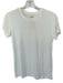 L'agence Size M White Model Blend Short Sleeve Ribbed Top White / M