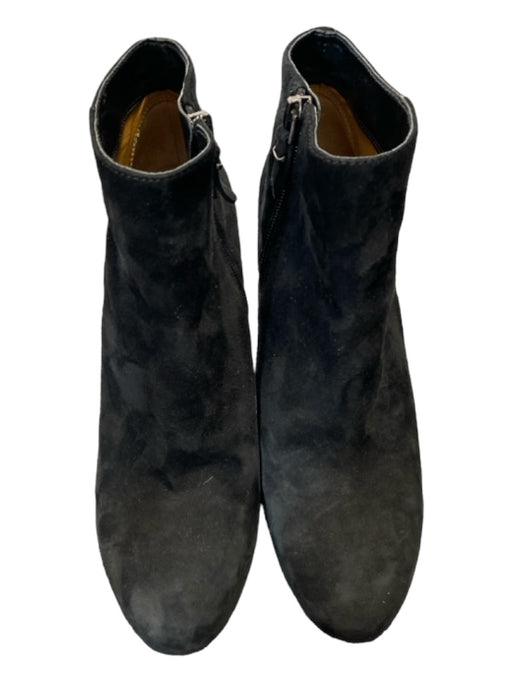 Via Spiga Shoe Size 7.5 Black Suede Almond Toe Side Zip Stiletto Booties Black / 7.5