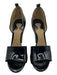 Chloe Shoe Size 38 Black Patent Leather open toe D'orsay Pump Sandals Black / 38