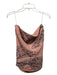 C/Meo Collective Size Medium Peach, Black & White Polyester Strapless Darted Top Peach, Black & White / Medium