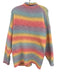 BlankNYC Size Small Rainbow Acrylic Blend Long Sleeve Gradient Crochet Sweater Rainbow / Small