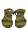 Ulla Johnson Shoe Size 39 Olive Green Textile & Leather open toe Satin Sandals Olive Green / 39