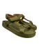 Ulla Johnson Shoe Size 39 Olive Green Textile & Leather open toe Satin Sandals Olive Green / 39