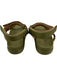 Ulla Johnson Shoe Size 39 Olive Green Textile & Leather open toe Satin Sandals Olive Green / 39