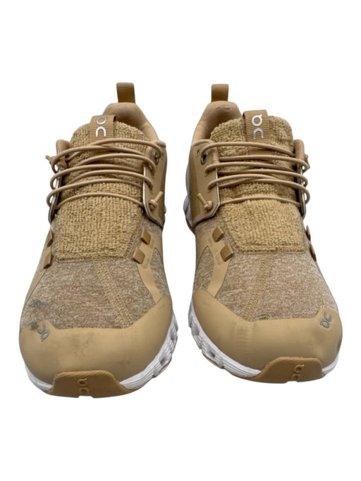 On Cloud Shoe Size 8.5 Tan Brown Leather & Synthetic Low Top Heathered Sneakers Tan Brown / 8.5