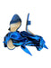 Roberto Cavalli Shoe Size 39.5 Blue & Black Leather Ribbon Tie Sandals Blue & Black / 39.5