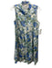 Tuckernuck Size Small Blue, Green, White Cotton Blend Sleeveless Floral Dress Blue, Green, White / Small