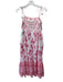 Oliphant Size Small Pink & White Cotton Spaghetti Strap Mixed Floral Dress Pink & White / Small