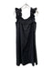 Hyacinth House Size XS Black Cotton Sleeveless Elastic Neck Midi Ruffles Dress Black / XS