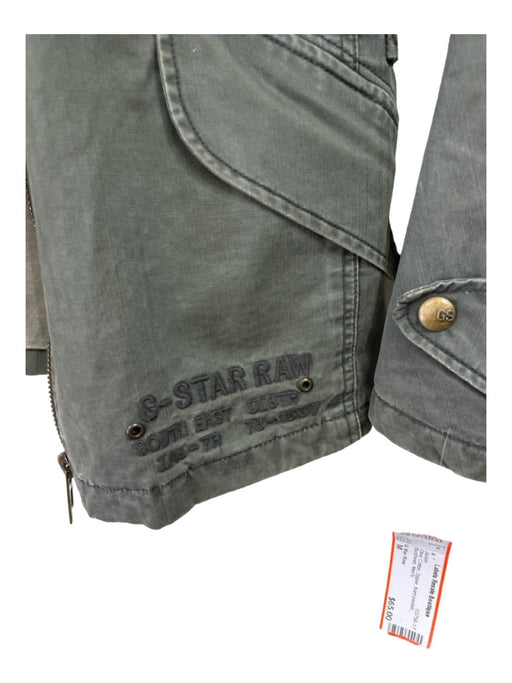 G Star Raw Size M Olive Cotton Zipper front pocket Men's Jacket M