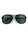 Maui Jim Black Nylon Aviator tinted lens Polarized Sunglasses Black