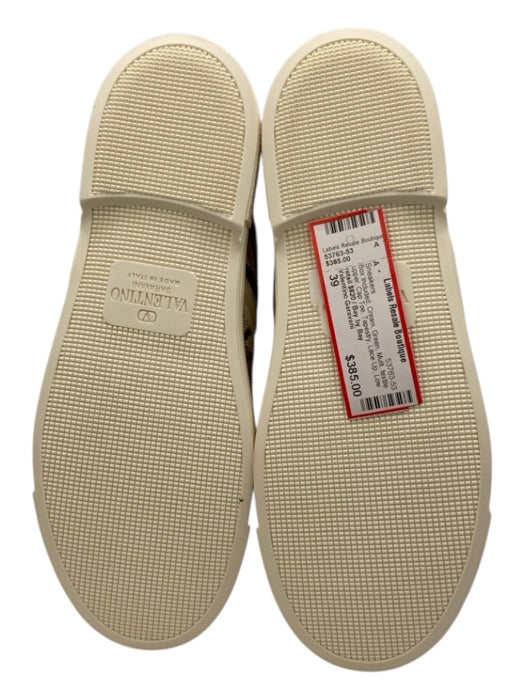 Valentino Garavani Shoe Size 39 Cream, Green, Multi textile upper Sneakers Cream, Green, Multi / 39